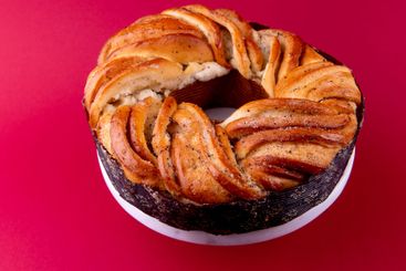 swedish cake with cardamom. Kanelbulle, swedish homemade...