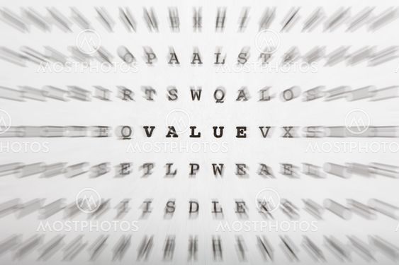 Crossword letters, focus on word value