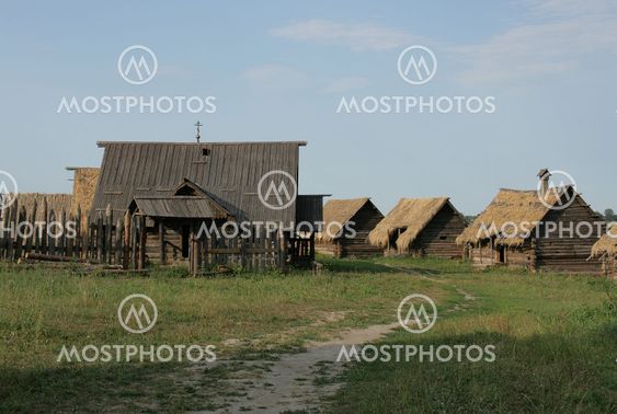 Ancient houses in country side