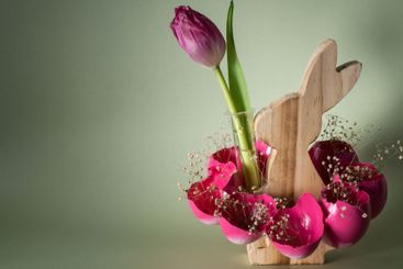 Easter holiday decoration from sustainable materials...