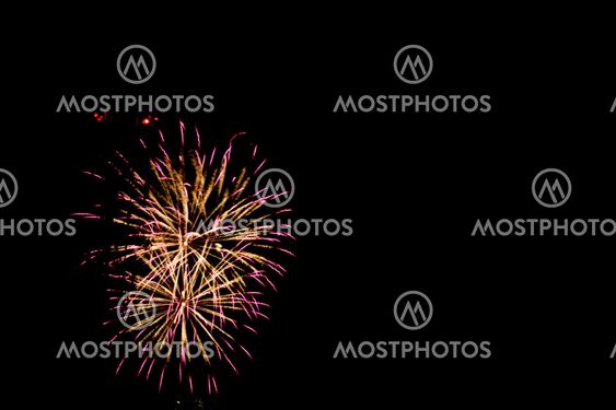 fireworks on black background