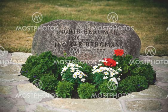Ingrid och Ingmar Bergmans gravsten