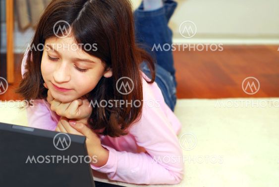 Girl computer