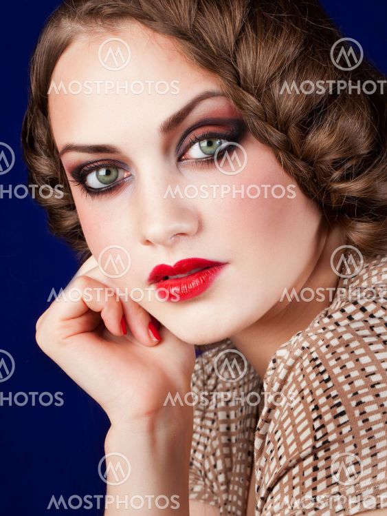 Portrait of a girl with big eyes