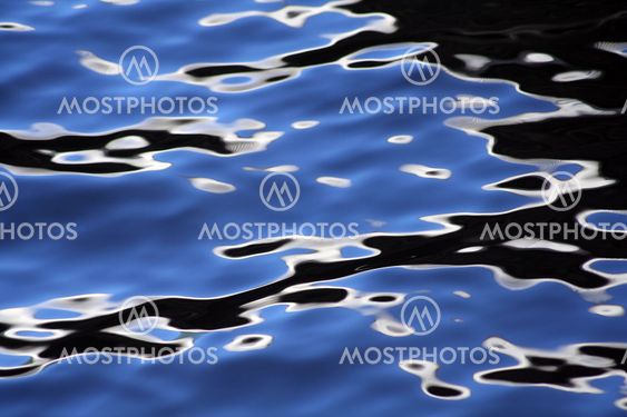 Reflection in wavy water