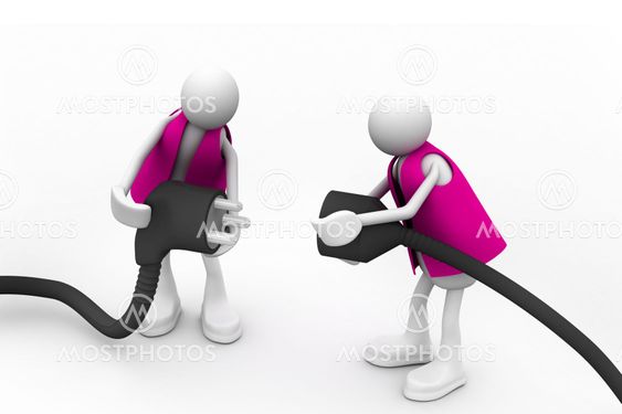 Key Persons holding plug