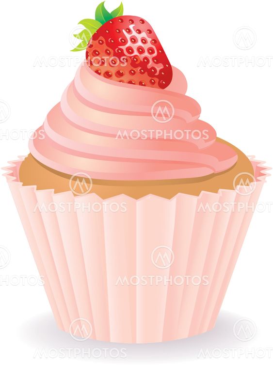 Vintage card with birthday cake