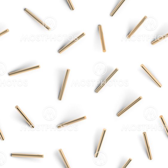 seamless pattern of golden cylinders
