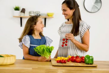 Having fun in the kitchen
