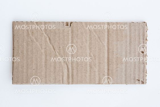 Brown corrugated cardboard sheet background