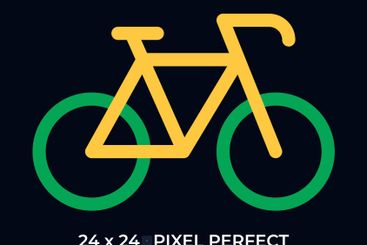Bicycle dark color line ui icon