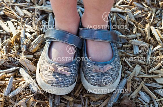 Shoes of a little girl