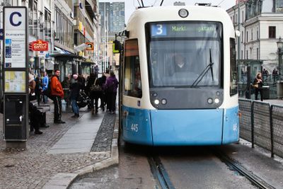 Spårvagn vid Brunnsparken 1