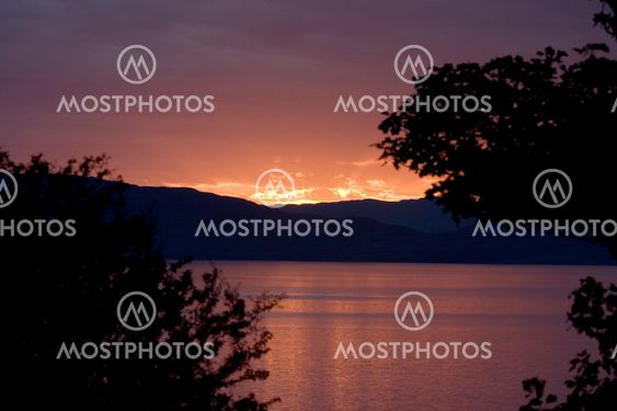 Sunset over Scottish Islands