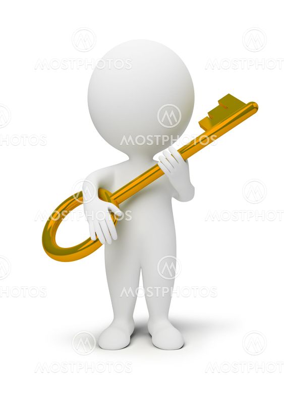 3d small people - key