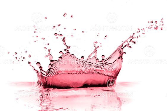 red wine splash