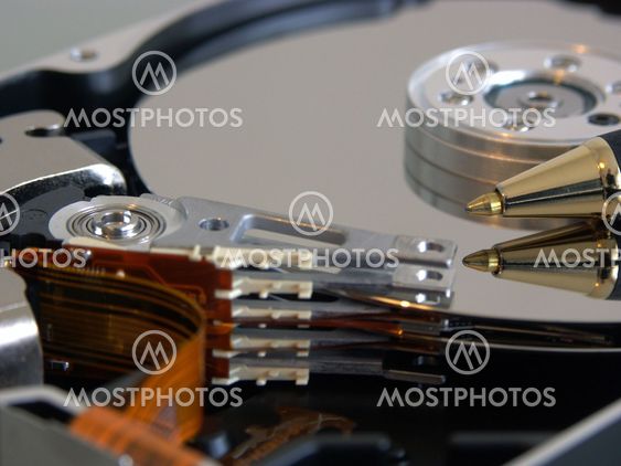 details of an internal computer hard drive