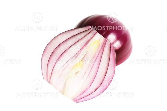 One half of red Onion