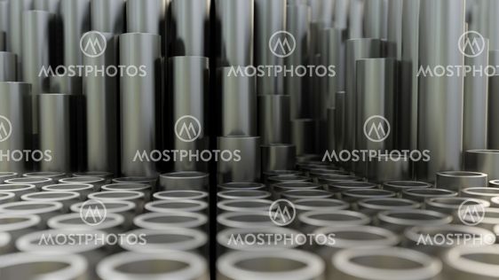 Abstract background of close up of metal pipe