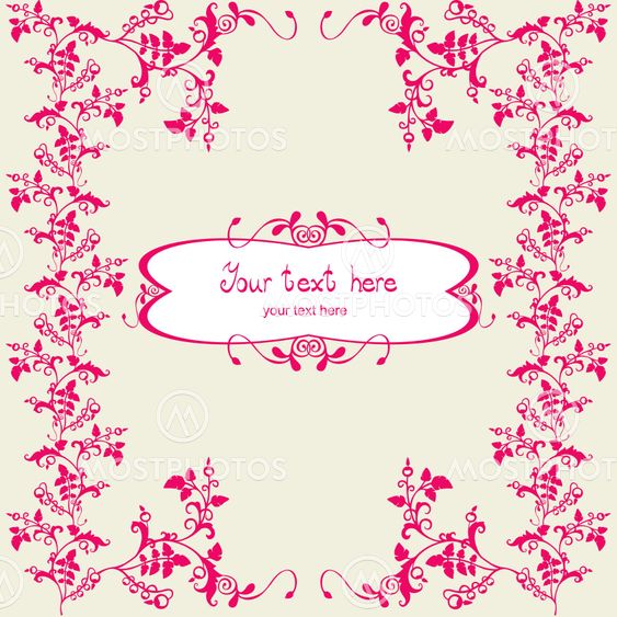Vintage floral frame.