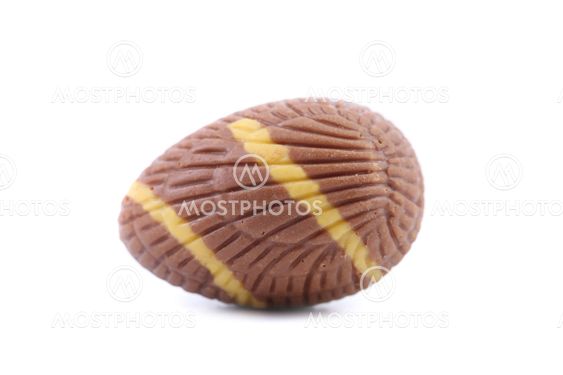 Brown chocolate seashell.