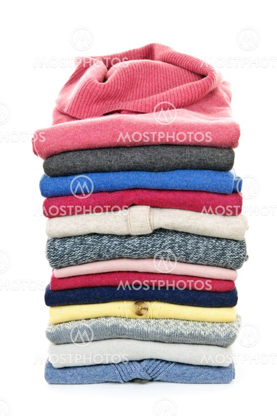 Stack of sweaters