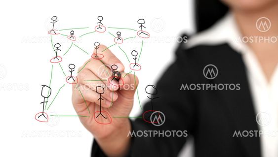 building social network concept