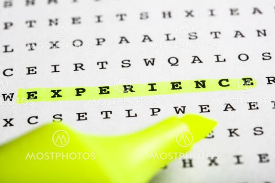 Text marker on word puzzle - Newsletter