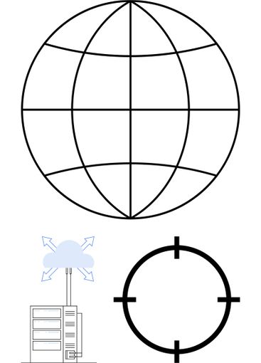 Global connectivity with network server, cloud...