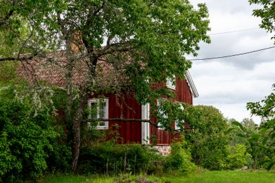Red wooden house in Småland