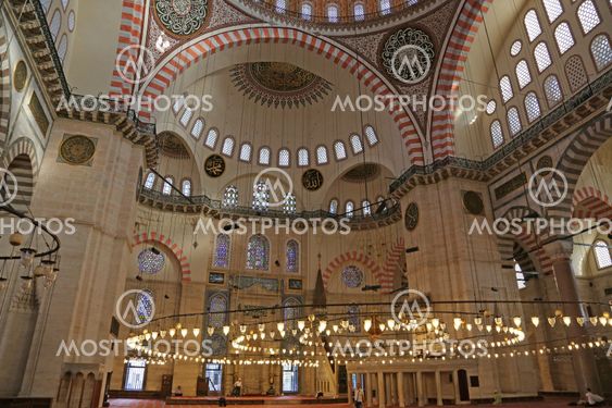 Inside the Süleymaniye Mosque