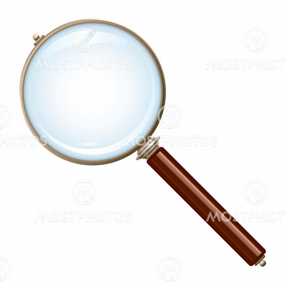 old magnifying glass
