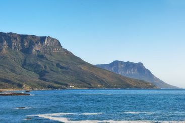 Table mountain, ocean and travel on vacation, holiday...