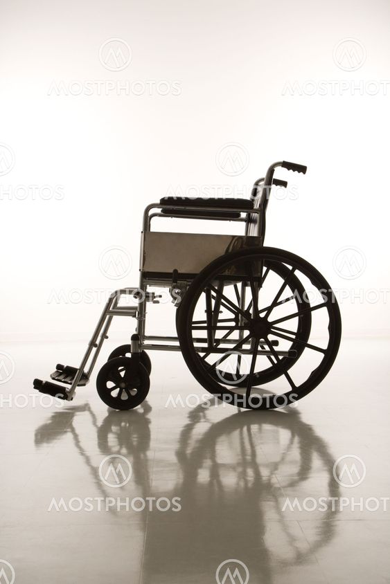 Empty wheelchair.