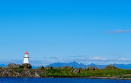 Lighthouse Hovsund Lofoten Islands Norway