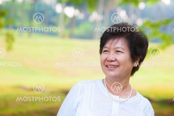 Asian senior woman