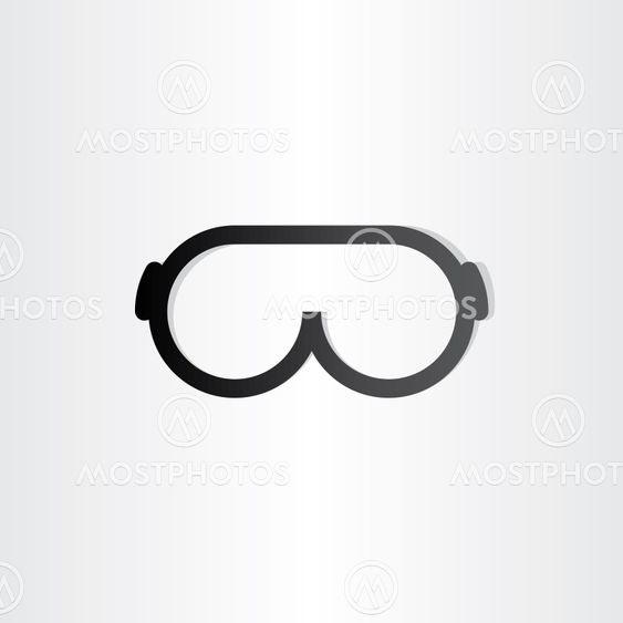 glasses line icon design element