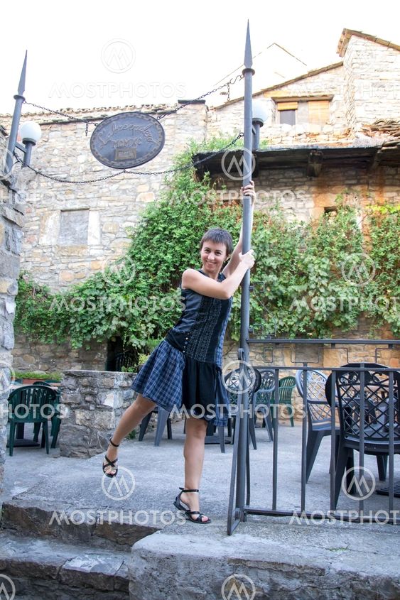 Carol dancing in Ainsa