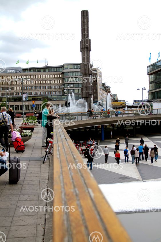 Sergels torg in Central stockholm, Sweden