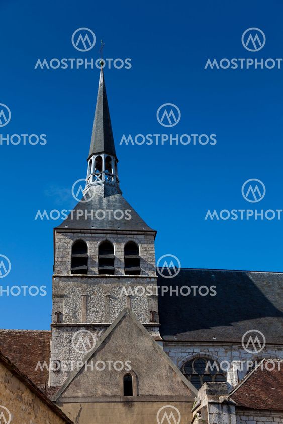 Notre-Dame-du-Val tower, Provins, Ille de France, France