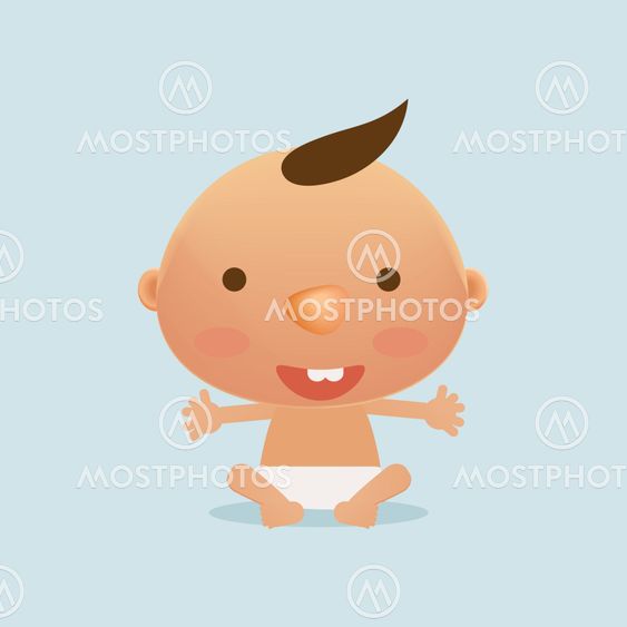 Vector illustration of baby