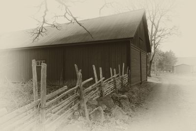 Way to a farm in Sweden