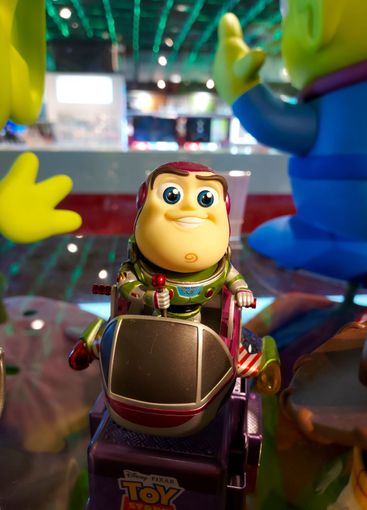 Pixar, Toy Story, Buzz Lightyear figure model.