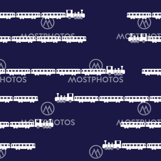 train locomotive and wagon seamless pattern eps10