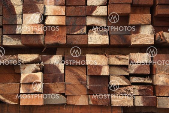 A pile of wood.