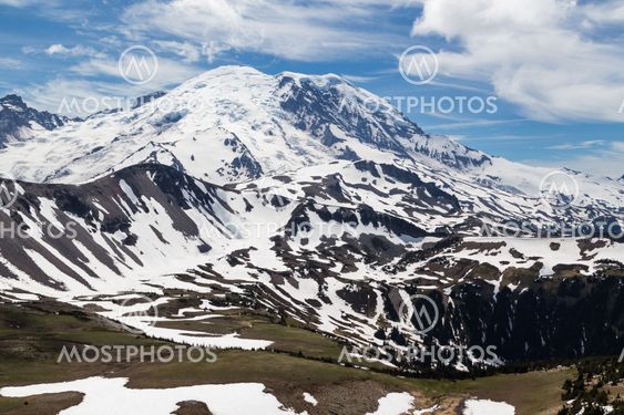 The north face of Mt. Rainier