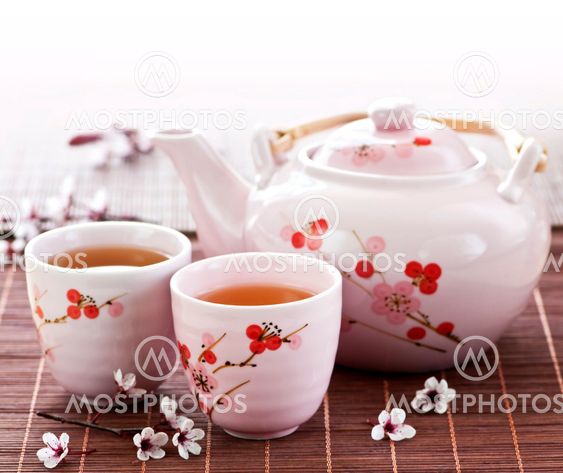 Green tea set