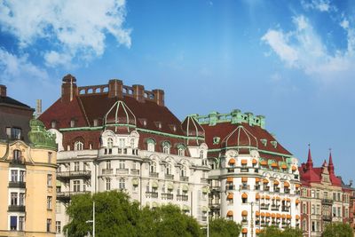 View of colorful Buildings on the harbor part of...