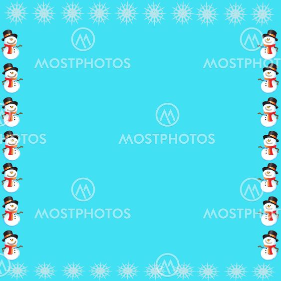Snow of frame on background
