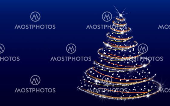 Christmas tree from snowflakes